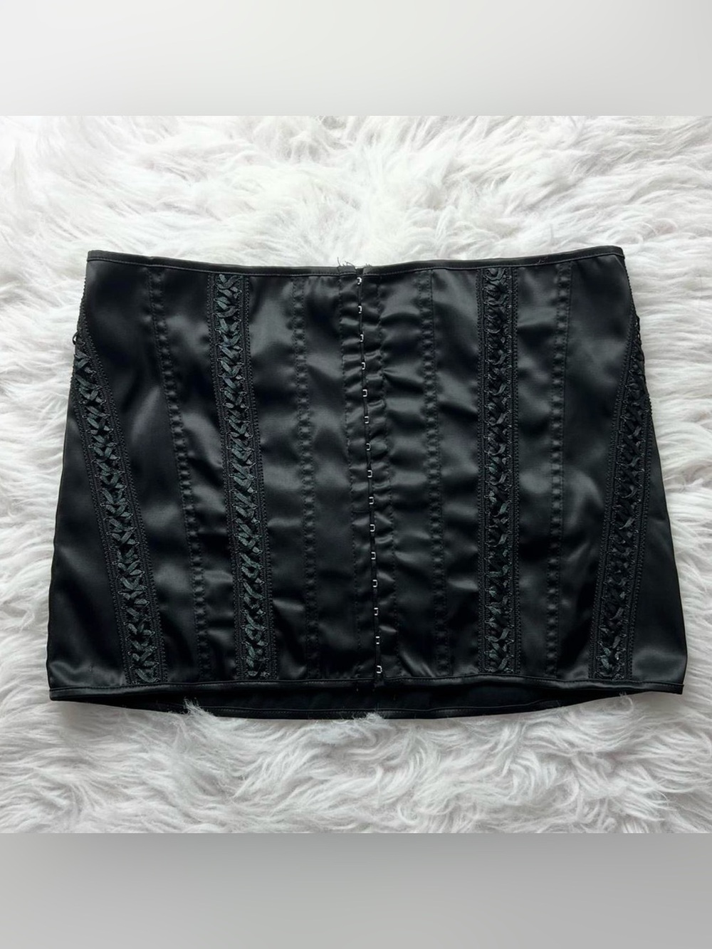 I am Gia black gothic mini skirt